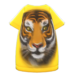 Tiger-Face Tee Dress Animal Crossing New Horizons | ACNH Items - Nookmall