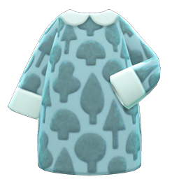 Forest-Print Dress Animal Crossing New Horizons | ACNH Items - Nookmall