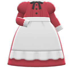 Full-Length Maid Gown Animal Crossing New Horizons | ACNH Items - Nookmall