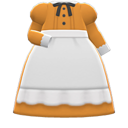 Full-Length Maid Gown Animal Crossing New Horizons | ACNH Items - Nookmall