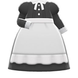 Full-Length Maid Gown Animal Crossing New Horizons | ACNH Items - Nookmall