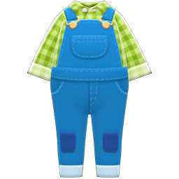 Farmer Overalls Animal Crossing New Horizons | ACNH Items - Nookmall