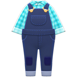 Farmer Overalls Animal Crossing New Horizons | ACNH Items - Nookmall