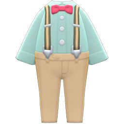 Suspender Outfit Animal Crossing New Horizons | ACNH Items - Nookmall