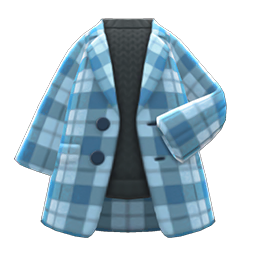 Checkered Chesterfield Coat Animal Crossing New Horizons | ACNH Items - Nookmall