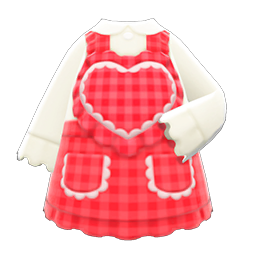 Heart Apron Animal Crossing New Horizons | ACNH Items - Nookmall