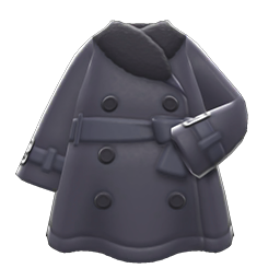 Pleather Trench Coat Animal Crossing New Horizons | ACNH Items - Nookmall