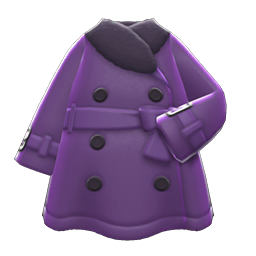 Pleather Trench Coat Animal Crossing New Horizons | ACNH Items - Nookmall