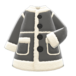 Faux-Shearling Coat Animal Crossing New Horizons | ACNH Items - Nookmall