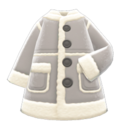 Faux-Shearling Coat Animal Crossing New Horizons | ACNH Items - Nookmall