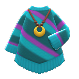 Poncho-Style Sweater Animal Crossing New Horizons | ACNH Items - Nookmall