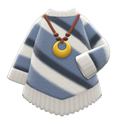 Poncho-Style Sweater Animal Crossing New Horizons | ACNH Items - Nookmall