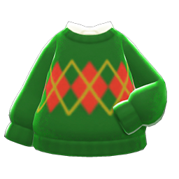 Argyle Sweater Animal Crossing New Horizons | ACNH Items - Nookmall