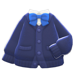 Cardigan School Uniform Top Animal Crossing New Horizons | ACNH Items - Nookmall