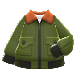 Flight Jacket Animal Crossing New Horizons | ACNH Items - Nookmall