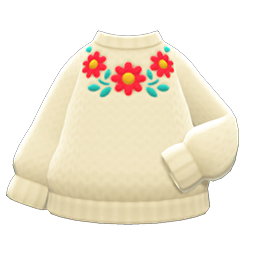 Flower Sweater Animal Crossing New Horizons | ACNH Items - Nookmall