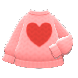 Heart Sweater Animal Crossing New Horizons | ACNH Items - Nookmall