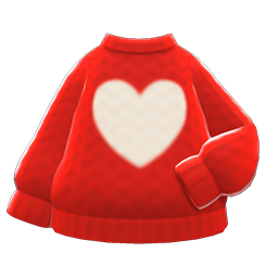 Heart Sweater Animal Crossing New Horizons | ACNH Items - Nookmall