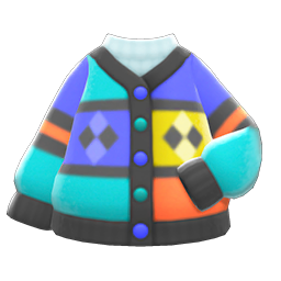 Flashy Cardigan Animal Crossing New Horizons | ACNH Items - Nookmall