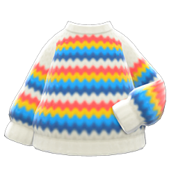 Rainbow Sweater Animal Crossing New Horizons | ACNH Items - Nookmall