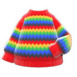 Rainbow Sweater Animal Crossing New Horizons | ACNH Items - Nookmall