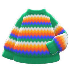 Rainbow Sweater Animal Crossing New Horizons | ACNH Items - Nookmall