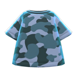 Camo Tee Animal Crossing New Horizons | ACNH Items - Nookmall