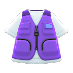 Fishing vest - Black, Animal Crossing (ACNH)