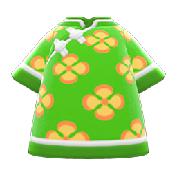 Silk Floral-Print Shirt Animal Crossing New Horizons | ACNH Items - Nookmall