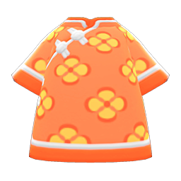 Silk Floral-Print Shirt Animal Crossing New Horizons | ACNH Items - Nookmall