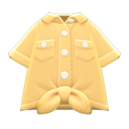 Front-Tie Button-Down Shirt Animal Crossing New Horizons | ACNH Items - Nookmall