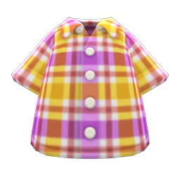 Madras Plaid Shirt Animal Crossing New Horizons | ACNH Items - Nookmall