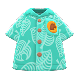 Green Nook Inc. Aloha Shirt Animal Crossing New Horizons | ACNH Items - Nookmall