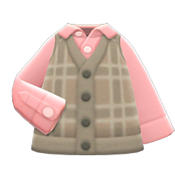 Checkered Sweater Vest Animal Crossing New Horizons | ACNH Items - Nookmall