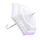 White Shiny-Bows Parasol