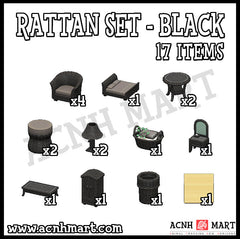 Rattan stool animal crossing best sale new horizons