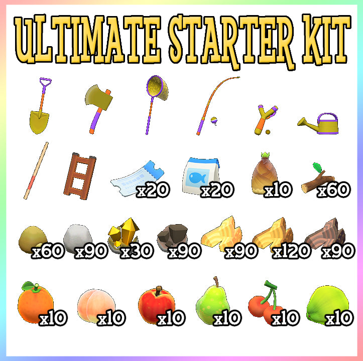 Ultimate Starter Kit Items for Animal Crossing New Horizons ACNH – Nook ...
